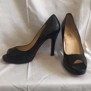 oh...Deer Audrey peep toe pump with red bottoms